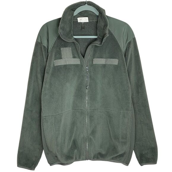 US Military Gen III Fleece Jacket Mens Medium X-Long Army Cold Weather Green USA - Picture 3 of 14